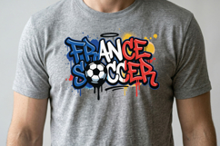 France Soccer T-shirt Design Product Image 2