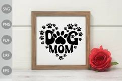 Dog Mom Heart SVG Design / Dog Heart SVG Cut Files Product Image 2
