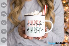 Happy Mind Happy Life SVG Design Product Image 3