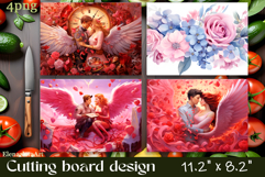 Romantic valentines day Cutting Board Sublimation Product Image 1