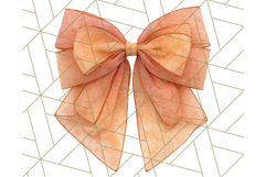 Halloween Bow Clipart, Bright Holiday Ribbon PNG Product Image 5