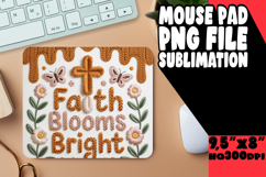 Cheerful MOUSE PAD Sublimation PNG, Christian Product Image 1
