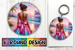Bright Circle Keychain Design, Women Product Image 1