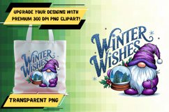 Trendy PNG Template for Sublimation Crafts , Gnome Product Image 1