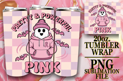 JOYFUL NIGHTS 20oz TUMBLER WRAP, Ghost Cancer Product Image 1
