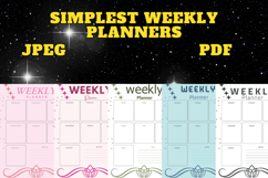 best simplest weekly planner freebie 30,free Weekly planners Product Image 1