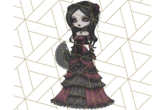 Gothic Halloween Clipart Dark Aesthetic PNG, Halloween Png Product Image 5