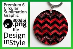 Sparkly Vibrant Stripe Round Design Product Image 1