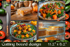 FOOD cutting board sublimation PNG Product Image 1