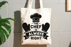 The Chef Is Always Right Svg, Funny Farmhouse Kitchen Svg. Product Image 8