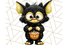 Monster Kids Clipart PNG, Cute Halloween Costume Art Product Image 5