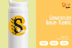 Honeyclay Boho Floral Monogram Product Image 1