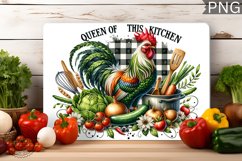 Queen Of This Kitchen - Cutting Board Sublimation Design Product Image 1