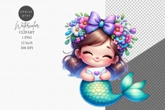 Cute Clipart, Mermaid clipart, Love lette Product Image 1