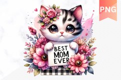 Best mom ever Sublimation - Mother's Day Clipart PNG Product Image 1