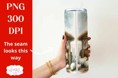 Christmas nativity tumbler wrap PNG for sublimation Product Image 2