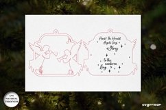 Christmas Nativity Ornament Laser Cut | Bible Quotes | SVG Product Image 2