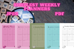 best simplest weekly planner freebie 35,free Weekly planners Product Image 1
