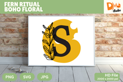 Fern Ritual Boho Floral Monogram Product Image 1