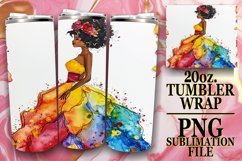 Dreamy Watercolor Wedding Elegance: Tumbler Sublimation Product Image 1