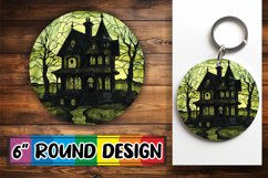 Elegant Autumn Stained Glass Round Design Product Image 1