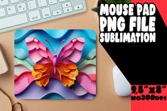 Vibrant Butterfly 3D Sublimation Mouse Pad - Spring Product Image 1