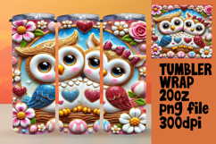 GRACEFUL 20oz PNG Tumbler Wrap , Sweet Animals Product Image 1