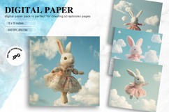 Easter Bunny Background Backdrop Rabbit Wallpaper Wall Art29 Product Image 1
