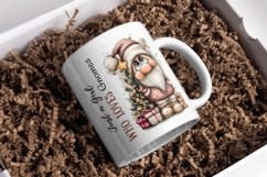 Just a Girl who loves Gnomes PNG, Christmas Cute Gnome PNG Product Image 2