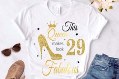 29th birthday svg, Queen Birthday 29th Svg, 29th Birthday sv Product Image 3