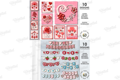 Valentine&#039;s Day Mega Bundle laser cut. 3D Love home decor Product Image 9