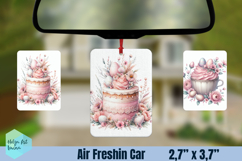 Air Freshener Car | Pink Easter PNG Product Image 1