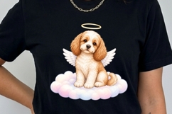Angel Dog Memorial Clipart | 17 PNG Rainbow Bridge Dog Angel Product Image 4
