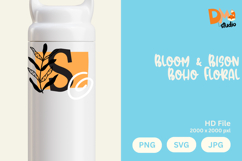 Bloom &amp; Bison Boho Floral Monogram Product Image 1