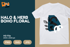Halo &amp; Herb Boho Floral Monogram Product Image 1