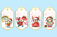 Bundle of Printable Christmas Gift Tags with Merry Christmas Product Image 7