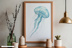 Watercolor Sea Life Clipart Product Image 3