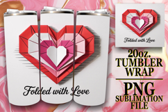 Timeless journeys 20oz tumbler wrap, Heart Quote Product Image 1