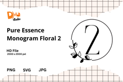 Pure Essence Monogram Floral Product Image 1