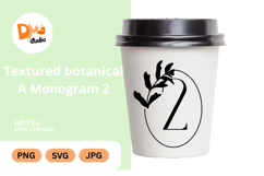 Textured Botanical Monogram Product Image 1