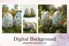 Easter Egg Background Backdrop Wallpaper Wall Art Product Image 1