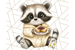 Warm &amp; Fuzzy Mornings PNG Clipart, Cozy Animal Art Download Product Image 5