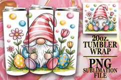 Pastel Watercolor Bow Tumbler Wrap for 20oz Sublimation Product Image 1