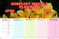 best simplest weekly planner freebie 54,free Weekly planner Product Image 2