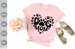 Dog Mom Heart SVG Design / Dog Heart SVG Cut Files Product Image 1