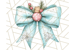 Muted Cozy Christmas Bows PNG Clipart, Winter Holiday Png Product Image 5
