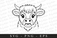 Highland cow SVG | SVG Cut files | Cricut Product Image 1