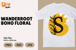 Wanderroot Boho Floral Monogram Product Image 1