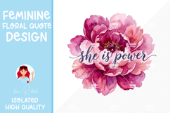 50 Feminine Floral Designs Watercolor Flowers &amp; Quotes Product Image 2