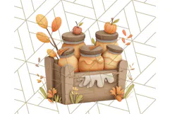 Woodland Apple Orchard Festival PNG Fall Clipart Product Image 5